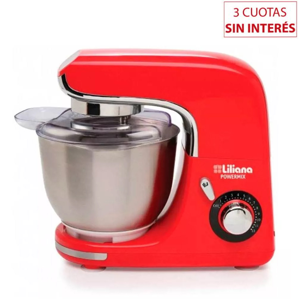 Batidora Planetaria Liliana Powermix AB910 800w Rojo 