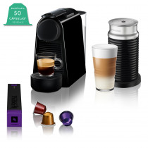 Nespresso Cafetera ESSENZA Mini "D" Black + AERO KD30-ARBK404047
