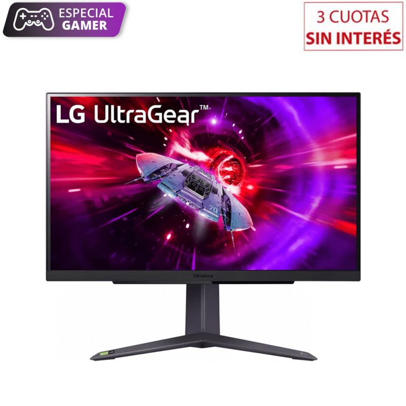 Monitor Gamer 27" LG UltraGear 27GS75Q-B QHD 180Hz 1ms Negro