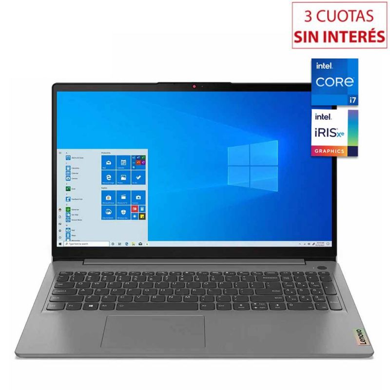 Notebook 15.6" Lenovo IdeaPad 3 82H802JKAR Intel i7 8/256GB Gris