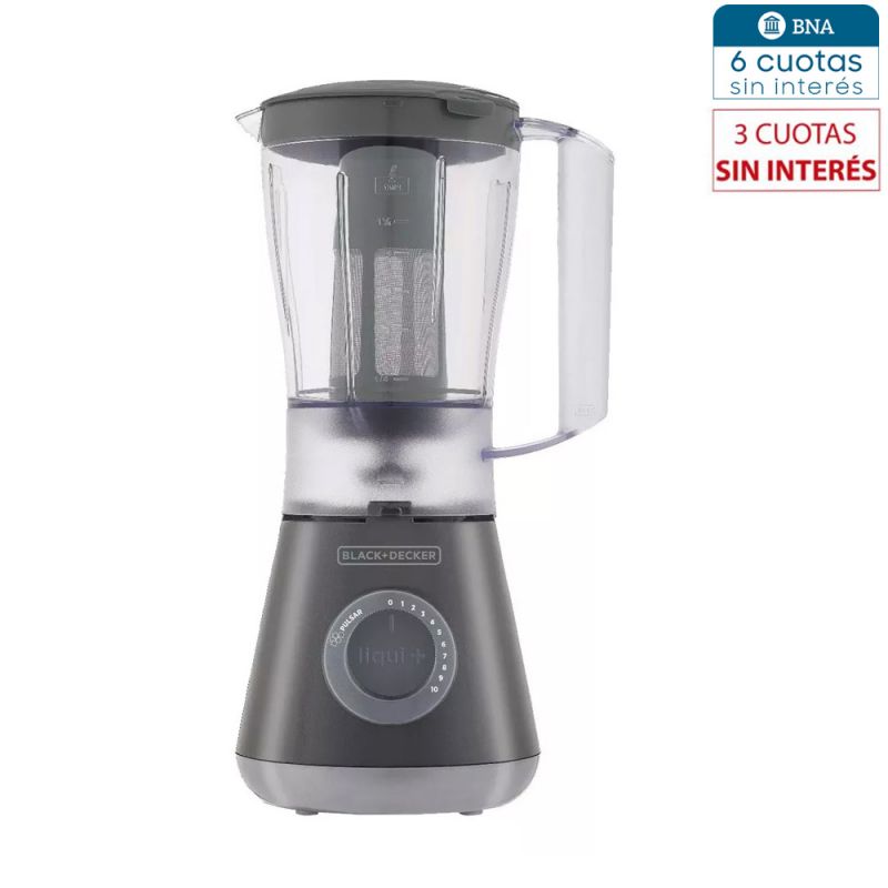 Licuadora C/Filtro Black & Decker BLX10F 1.5Lts 500w Gris