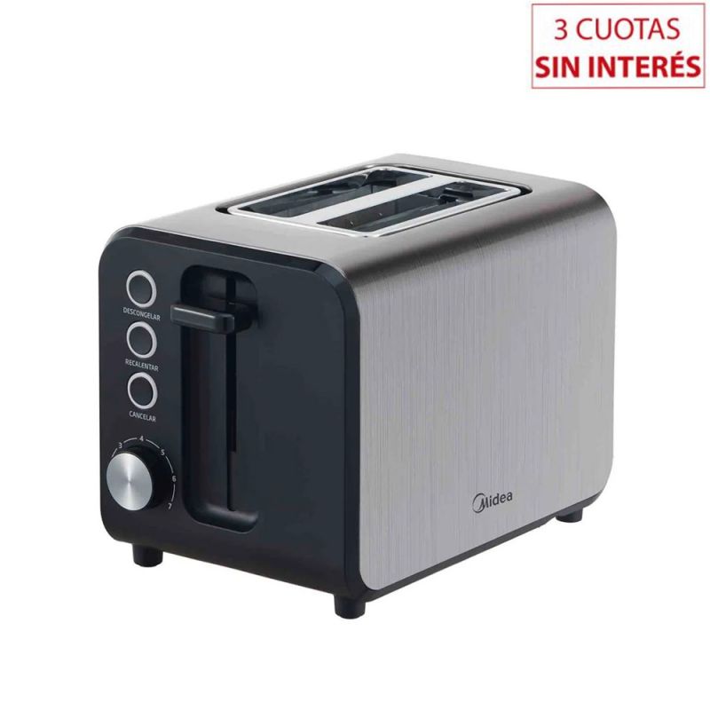 Tostadora Midea BT-MM2XAR1 Negro con Inox