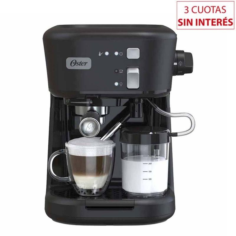 Cafetera Espresso Oster BVSTEM5501B-054 15Bar C/Espumador Negro