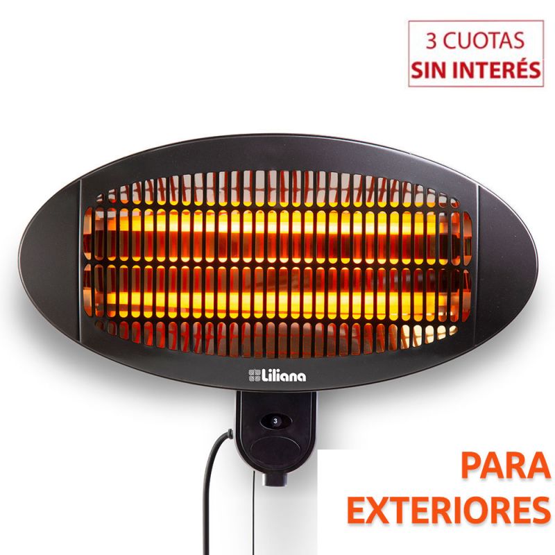 Calefactor de cuarzo Pared Liliana CIPAR2000 Infrarrojo