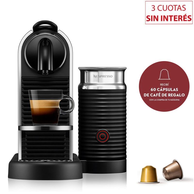 Cafetera Nespresso Citiz & Milk D145-AR-ME-NE Platinum