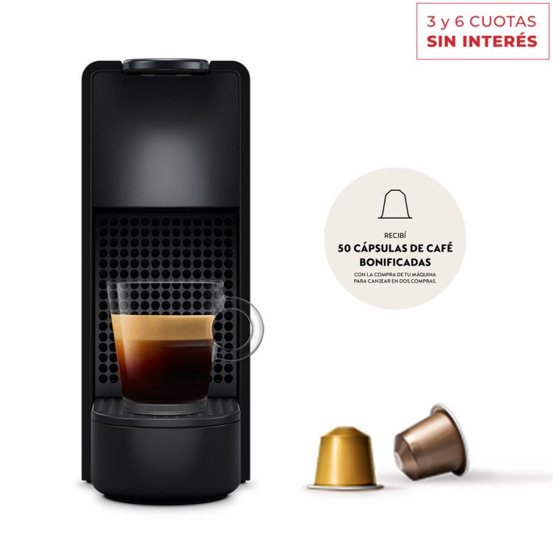 Cafetera Nespresso ESSENZA Mini Black C30-AR-BK-NE2