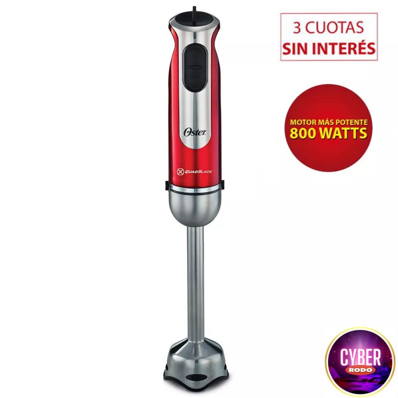 Licuadora de Mano Oster FPSTHB2803 800W Roja