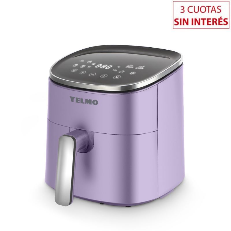 Freidora sin Aceite Digital 5Lts Yelmo FR-7309 Violeta