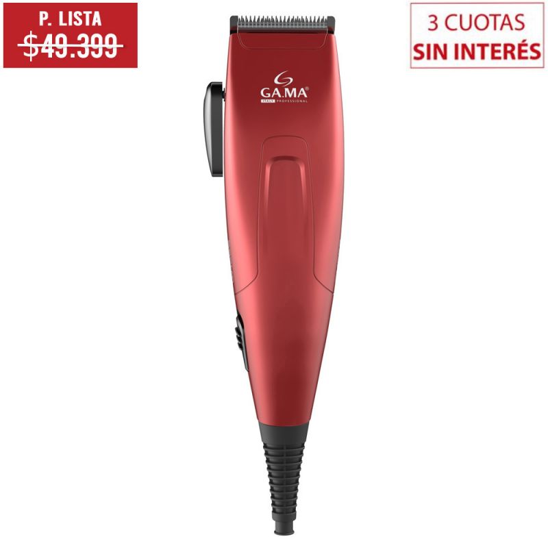 Cortadora de cabello GAMA GM562 24 piezas Roja