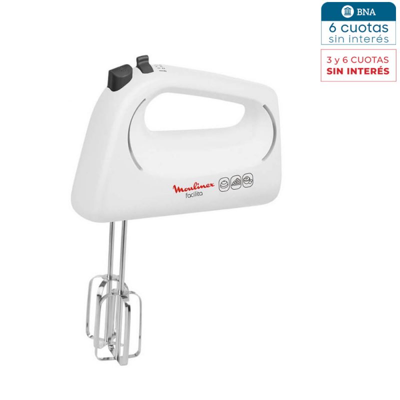 Batidora de Mano Moulinex Facilita HM150158 250W Blanca