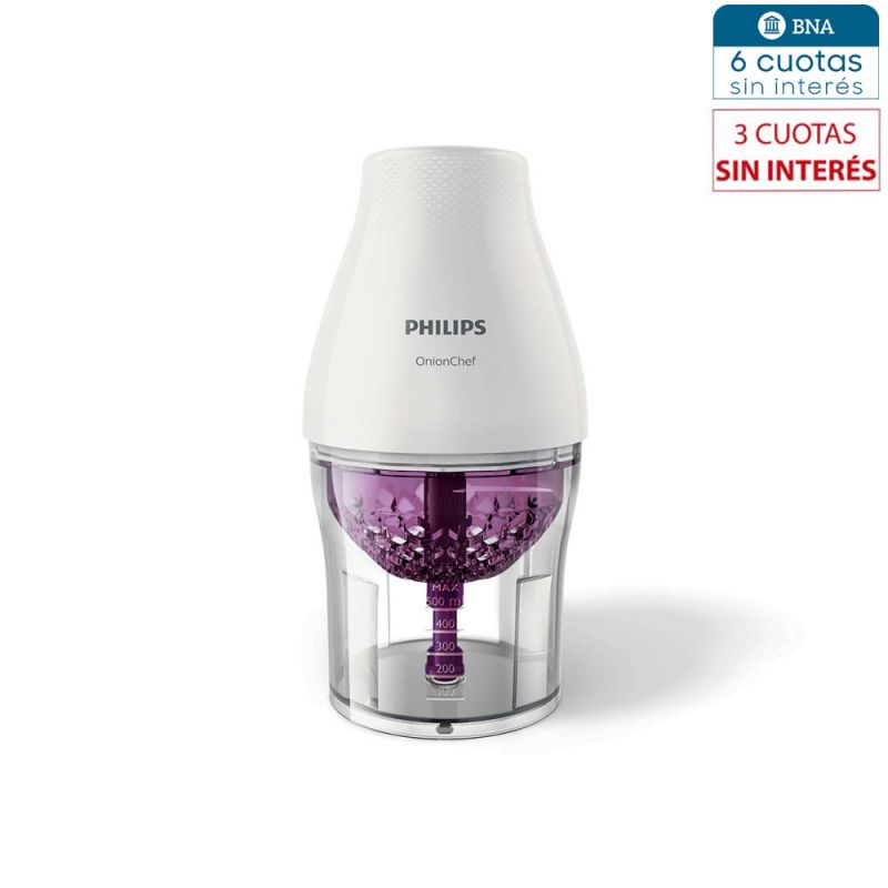 Picadora Philips OnionChef HR2505/00 500w Blanco