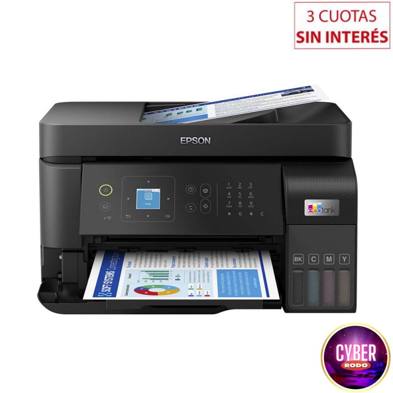 Impresora Multifunción Epson EcoTank L5590/73404 WiFi Sistema Continuo