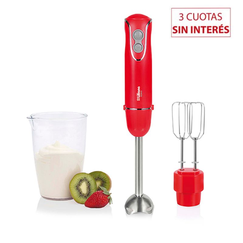 Liliana licuadora de mano REDMIX AH120 MIXER 450W Rojo