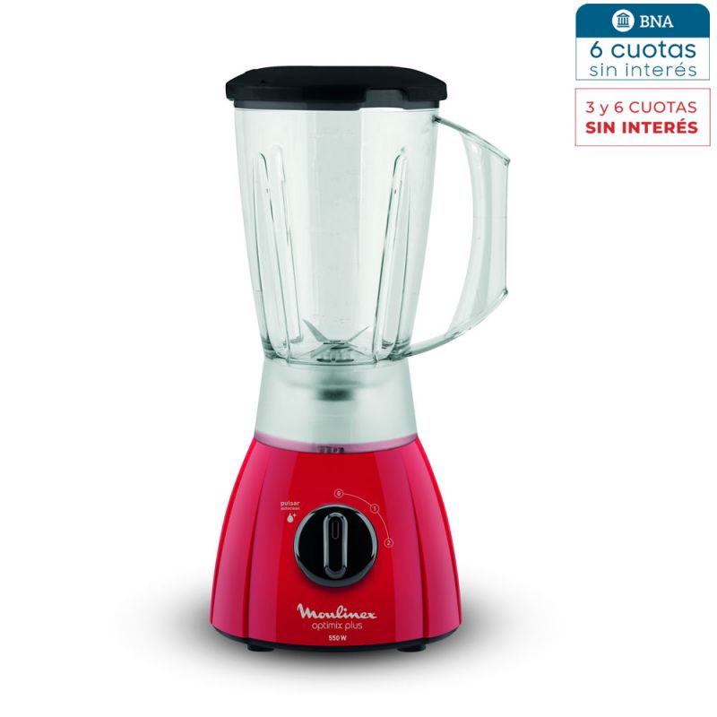 Licuadora Moulinex Optimix Plus LM270558 550W Rojo