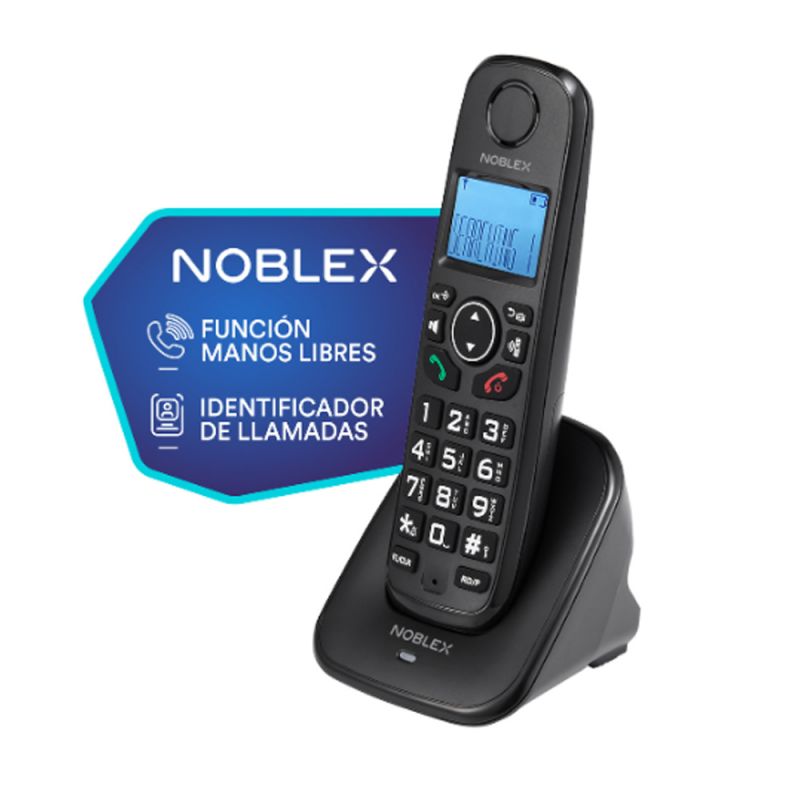 Teléfono Inalámbrico Noblex NDT6000D Con Contestador Negro