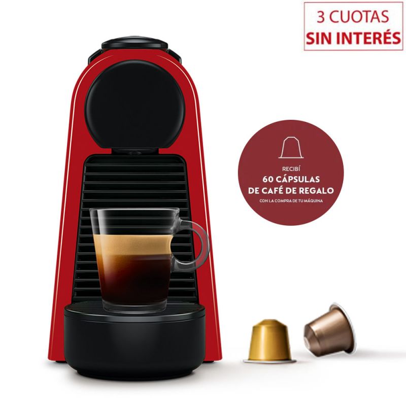 Cafetera Nespresso Essenza Mini Red D30-AR-RE-NE2