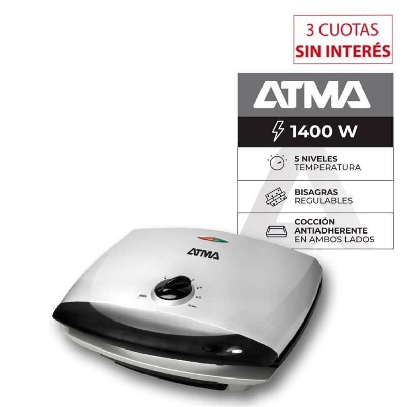 Parrilla Electrica Atma PG4720 Gris