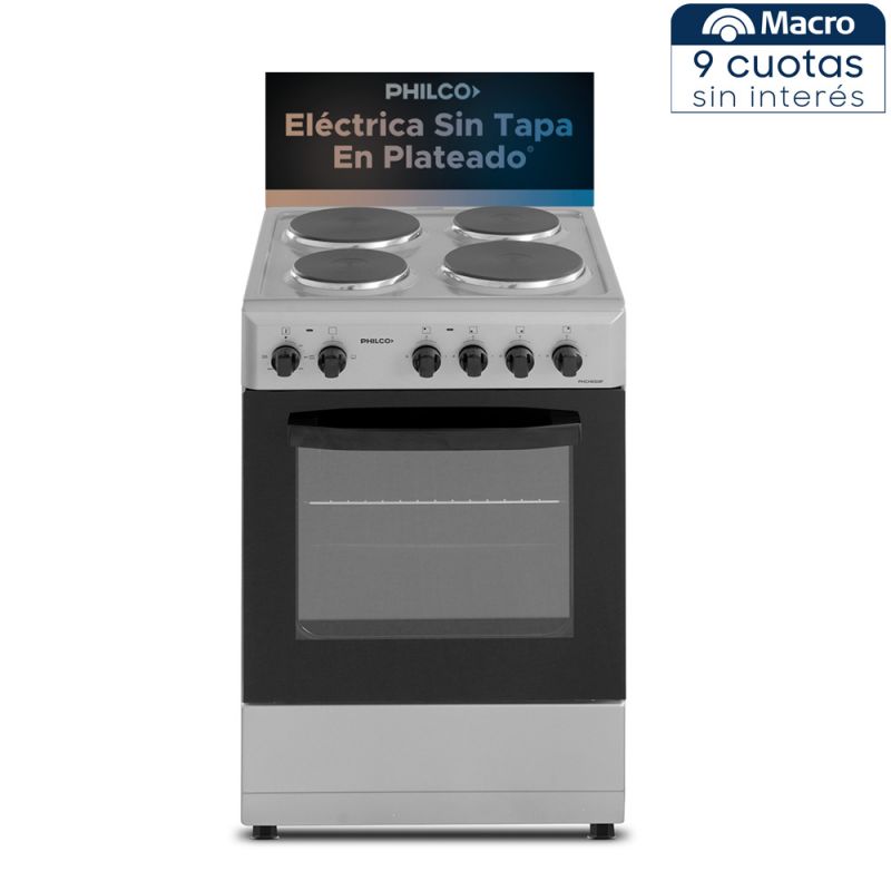 Cocina Eléctrica 50CM 4H Philco Hotplate PHCH050P Plata