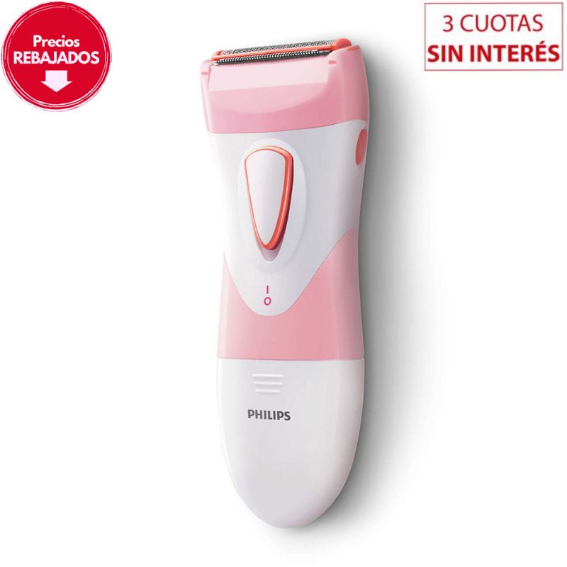 Afeitadora Eléctrica Femenina Philips HP6306/00 Wet & Dry Rosa