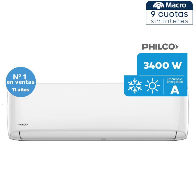 Aire Acondicionado Philco 2924F 3400W PHS32HA4CN Frío/Calor Split