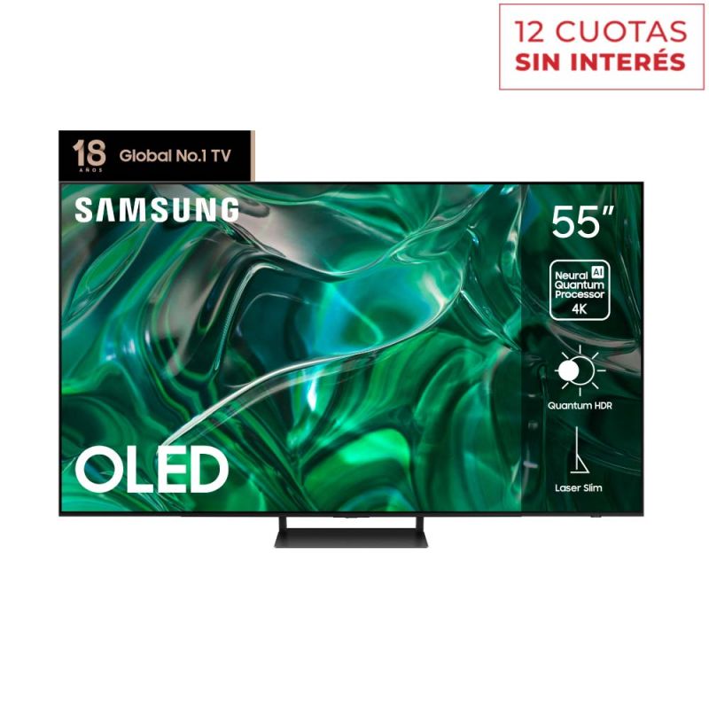 Smart TV 55" Samsung OLED 4K UHD QN55S90CAGCZB Negro