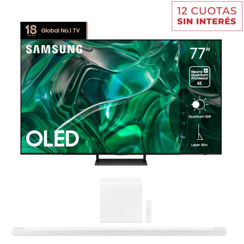 Smart TV 77" Samsung OLED 4K QN77S90CAGCZB Negro