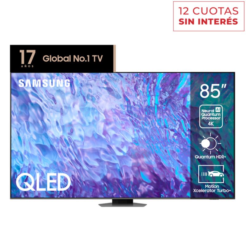 Smart TV 85" Samsung QLED 4K UHD QN85Q70CAGCZB Negro