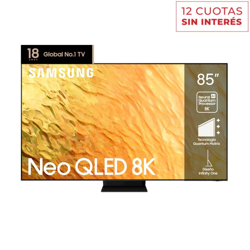 Smart TV 85" Samsung Neo QLED 8K QN85QN800BGCZB Negro