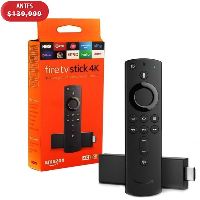 Reproductor Streaming Amazon Fire TV Stick 4K B079QHML21 Negro