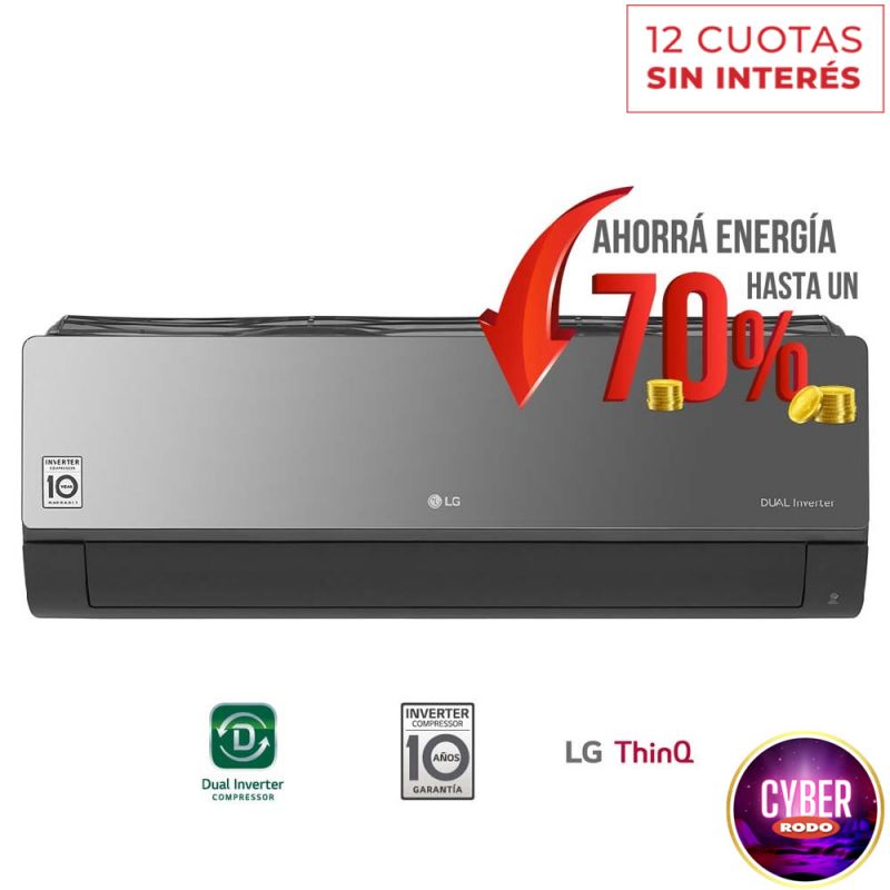 Aire Acondicionado LG Art Cool 4500F 5300W S4-W18KLRPA Frío/Calor Inverter