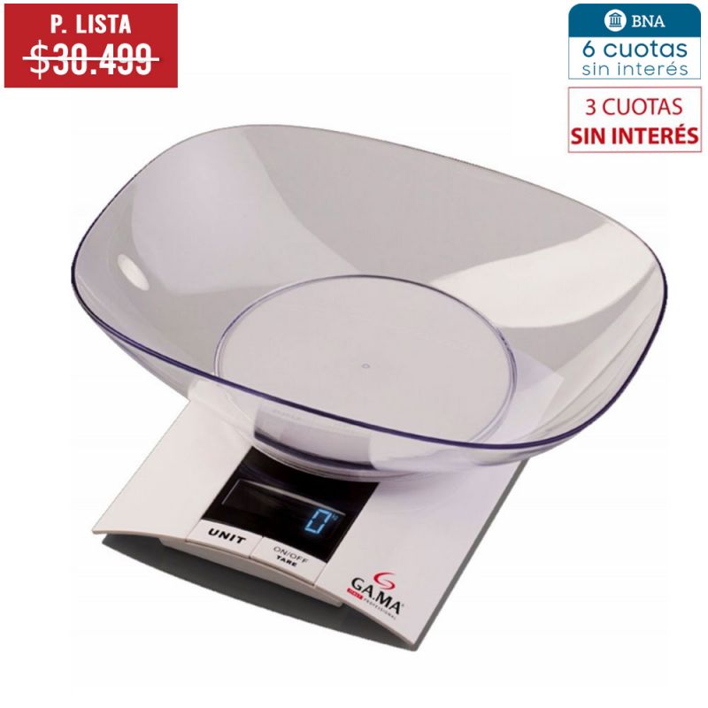 Balanza de Cocina Digital Gama SCK500 Blanco