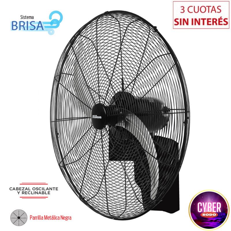 Ventilador de Pared Industrial 32" Liliana VWIT32 con C/Remoto Negro