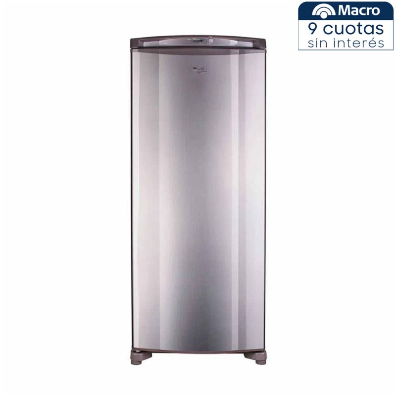 Freezer Vertical 231Lts Whirlpool WVU27K2 Inox